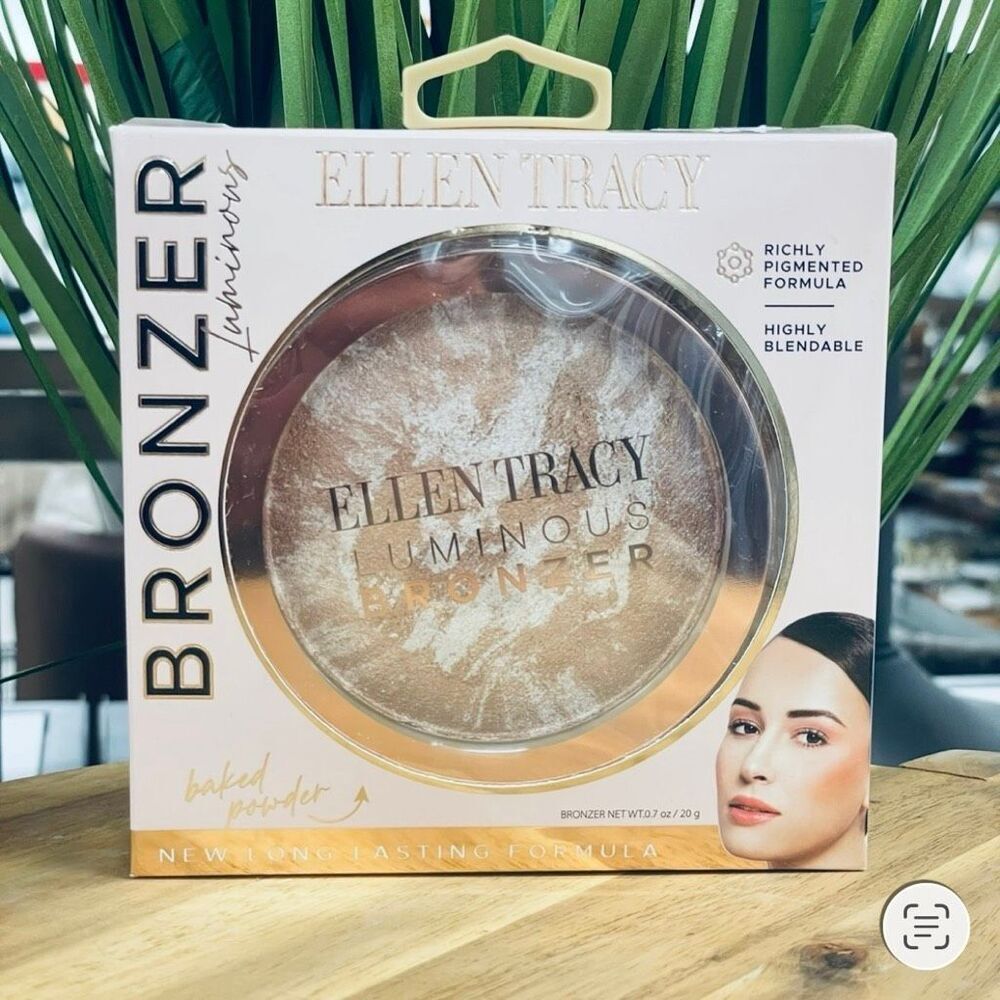 NWT Ellen Tracy XXL Ultra Luminous Baked Powder Bronzer Radiant Healthy Glow
